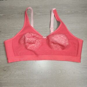 cacique unlined full coverage no wire bra Pink Women 44C Adjustable Comfy Strap